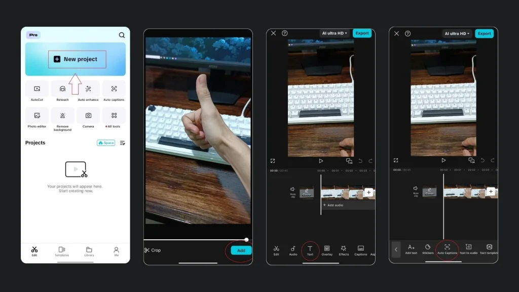 how to use auto caption feature in capcut mod apk download