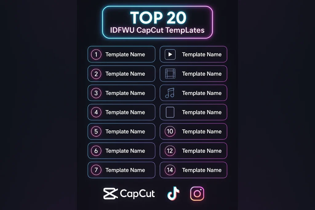 top 20 IDFWU templates list