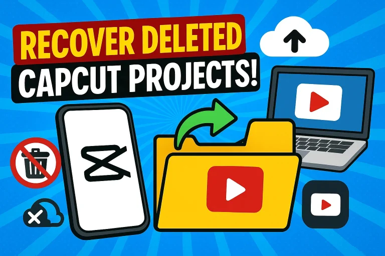 How To Recover Deleted CapCut Projects & Videos Easily